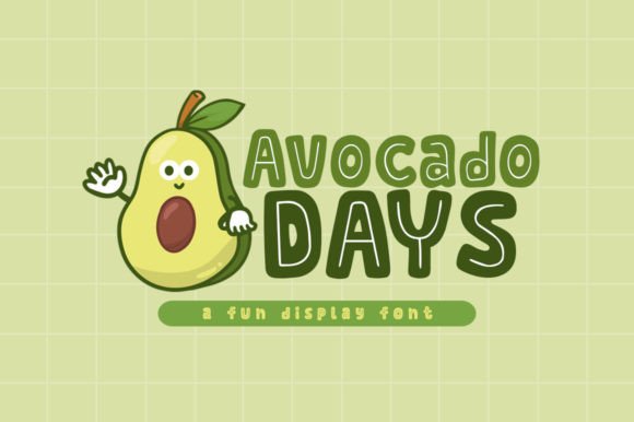 Avocado Days: The Playful Typeface for Modern Brand Identity