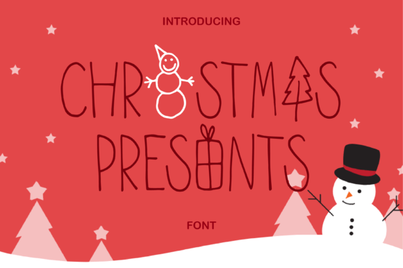 Christmas Present Font for Festive Business Branding