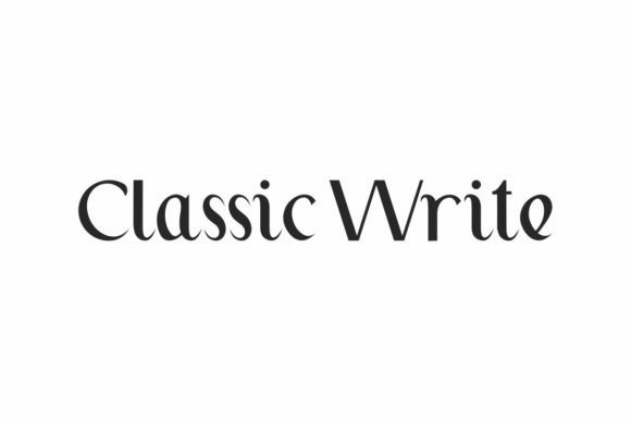 Classic Write: A Handwritten Display Font for Thoughtful Design
