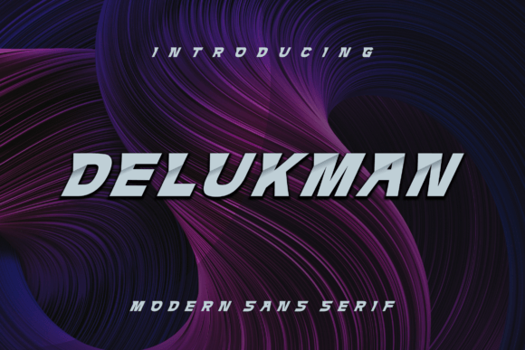 Delukman: The Modern Display Font for Small Business Branding