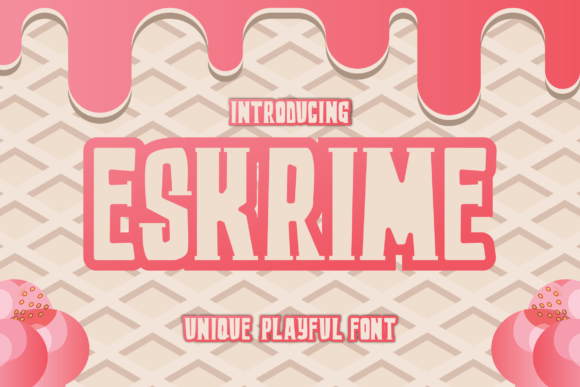 Eskrime Display Font for Creative Craft Projects