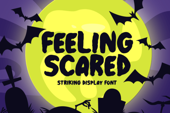Feeling Scared Font for Creepy Halloween Crafts and More