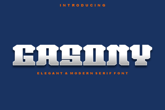 Gasony: The Bold Display Typeface for Modern Campaigns
