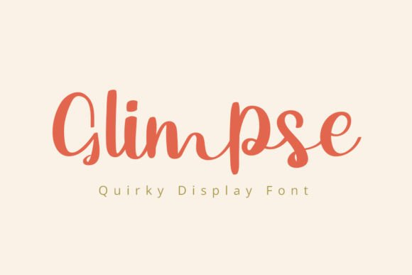 Glimpse: The Playful Display Typeface for High-Impact Campaigns
