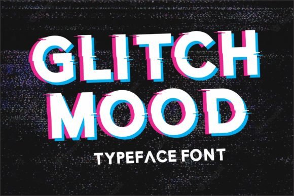 Glitch Mood: A Quirky Display Font for Digital Creativity