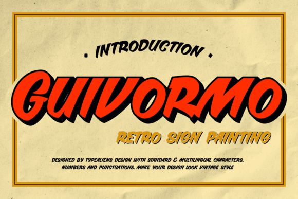 Guivormo: The Retro Display Font for Bold Branding