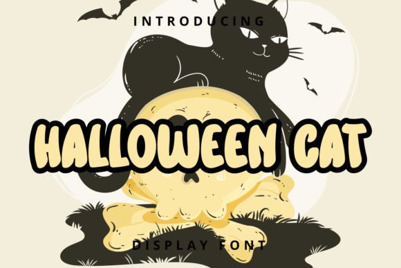 Halloween Cat: A Friendly Display Font for Editorial Design