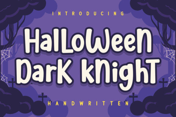 Halloween Dark Knight: The Quirky Display Font for Youthful Branding