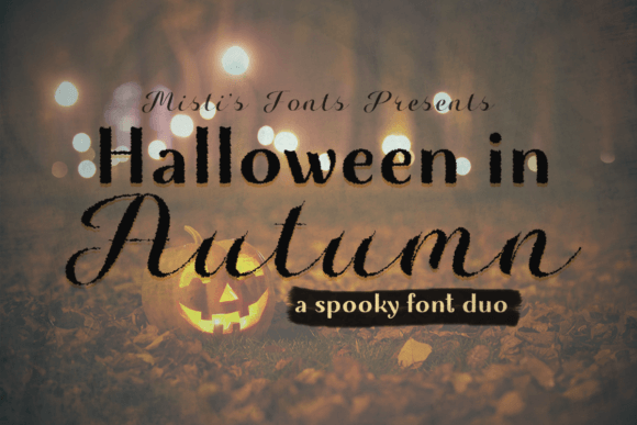 Halloween in Autumn Font for Spooky Branding Projects