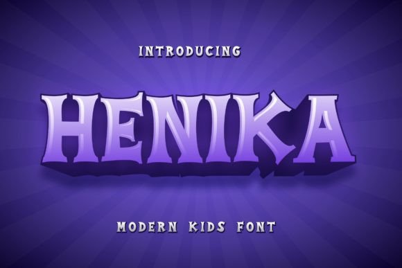 Henika: A Display Font for Cheerful and Engaging Editorial Design