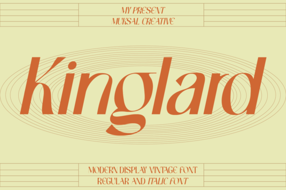 Kinglard: A Modern Display Font for Editorial Elegance