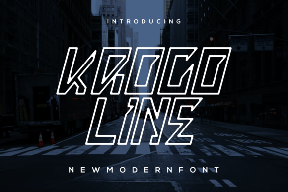 Kroco Line: A Cool and Modern Display Font for Bold Branding