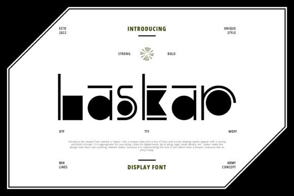 Laskar: The Modern Display Font for Digital Branding
