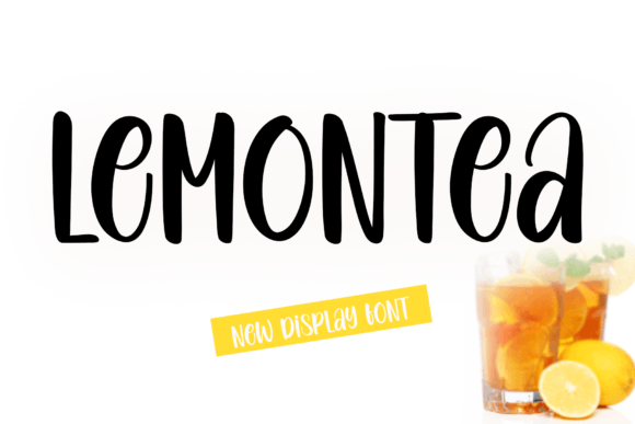 Lemontea: A Display Font for Romantic Branding Projects