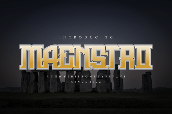 Maenstro: The Modern Display Font for High-Impact Campaigns