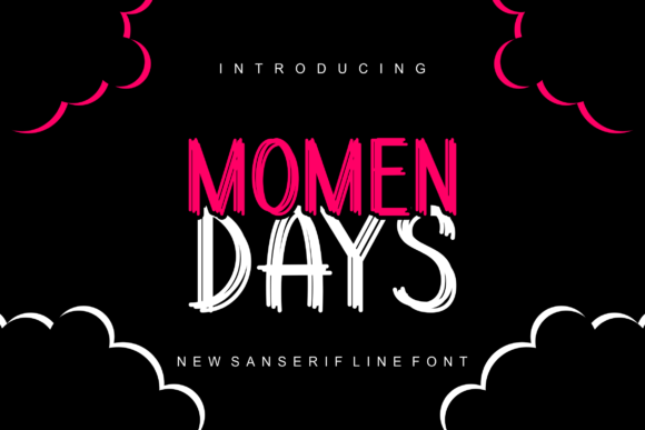 Momendays: A Modern Display Font for Editorial Design