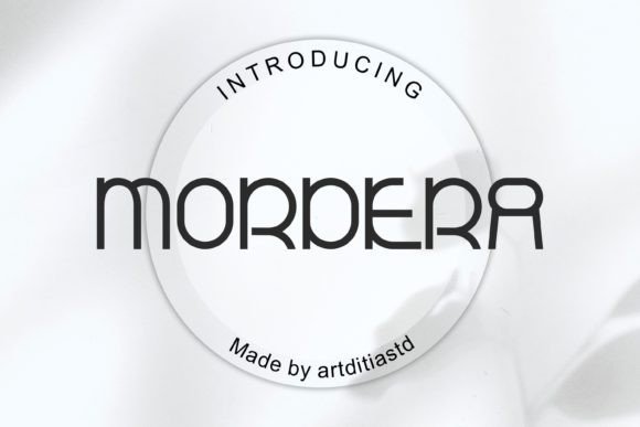 Mordera: A Modern Display Font for Editorial Design