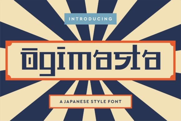 Ogimasta: A Contemporary Display Font Inspired by Japanese Culture
