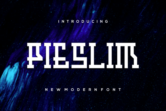 Pieslim: The Modern Display Typeface for Editorial Design