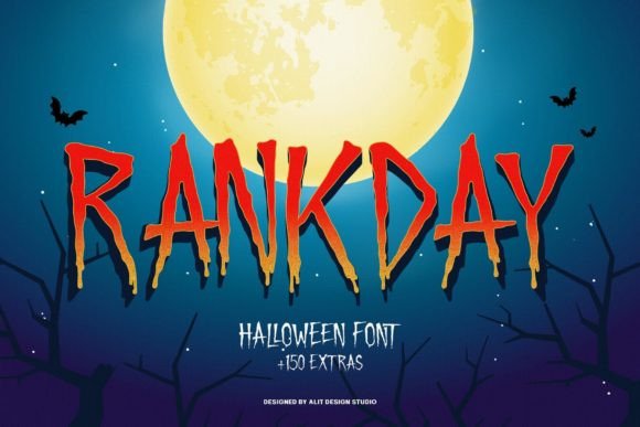 Rankday Typeface for Halloween-Themed Design