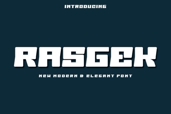 Rasgek: A Modern Display Font for Branding That Stands Out