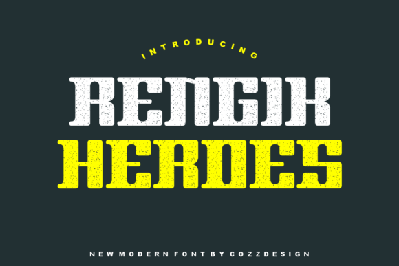 Rengik Heroes: The Modern Display Font for Bold Business Branding