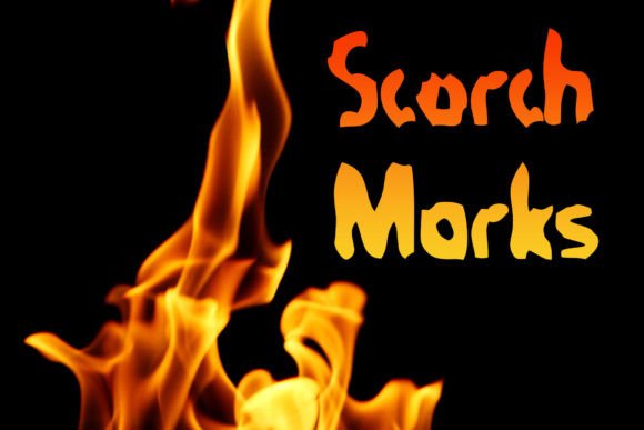 Scorch Marks Font for Handmade Projects and Creative Designs