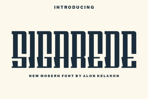 Sigarede: A Modern Display Font for Editorial Design