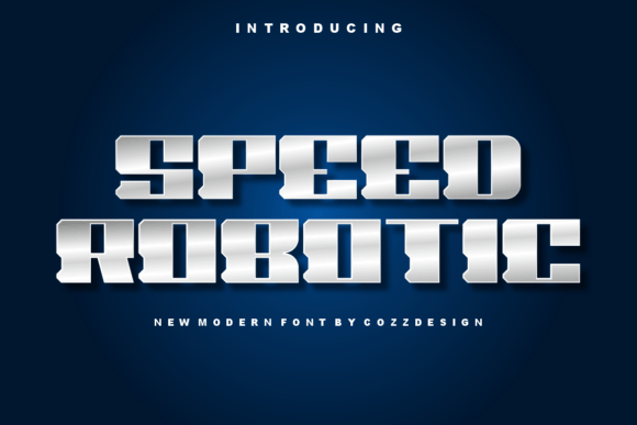 Speed Robotic: A Futuristic Display Font for Digital Projects