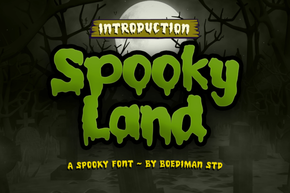 Spooky Land: A Whimsical Display Typeface for Editorial Design