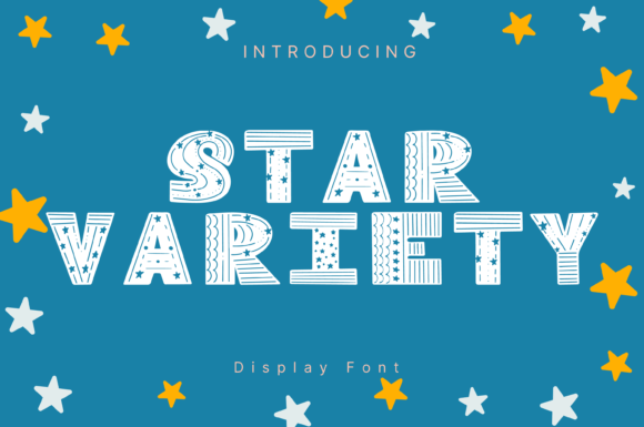 Star Variety Font for Creative Makers and Handmade Sellers