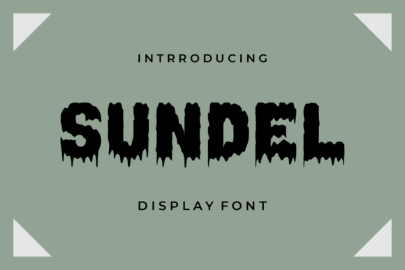 Sundel Font for Halloween Creativity and Display Design