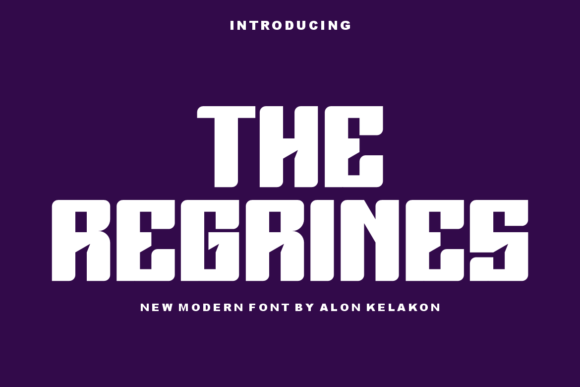 The Regrines: A Modern Display Typeface for High-Impact Campaigns